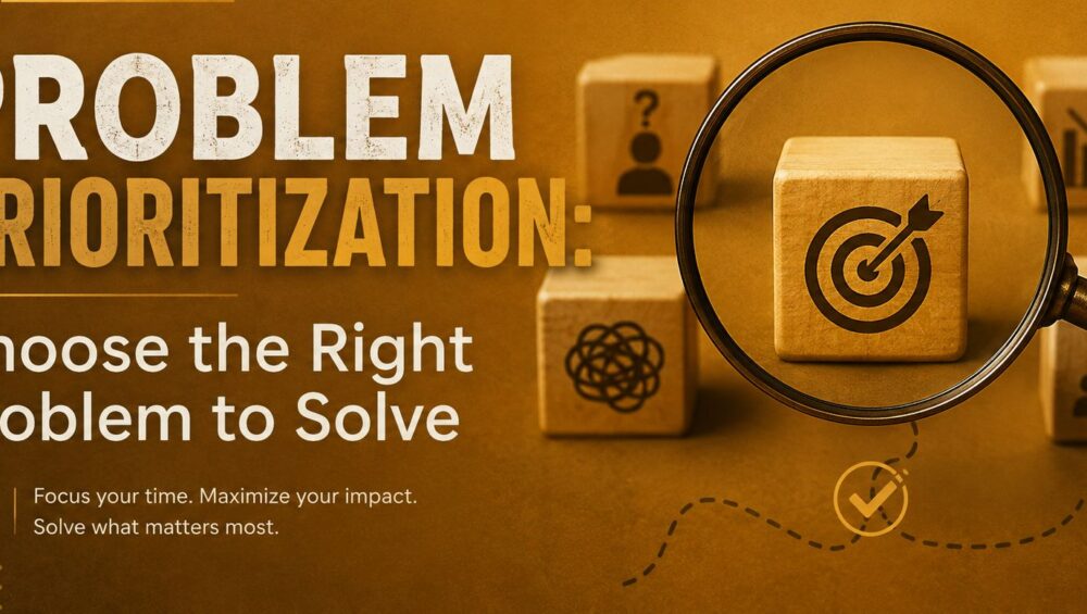 Problem Prioritization: Choose the Right Problem to Solve | EVUNN 1 Problem Prioritization: Choose the Right Problem to Solve | EVUNN